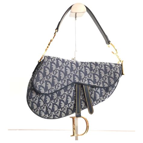 dior canvas saddle